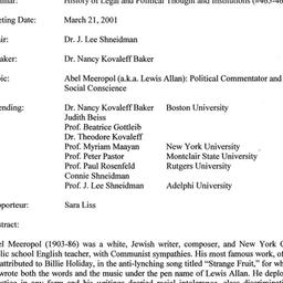 Minutes, 2001-03-21. Law an...
