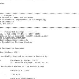 Announcements, 2002-02-04. ...