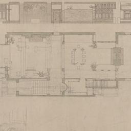 First floor plan, interior ...