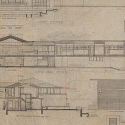 West elevation, longitudina...