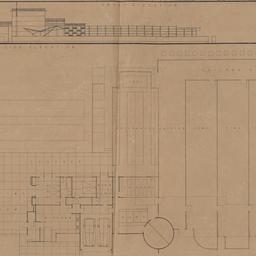 First floor plan, front, si...