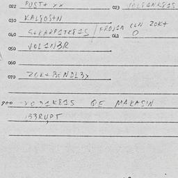 Eastern questionnaire, answ...