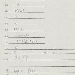 Eastern questionnaire, answ...