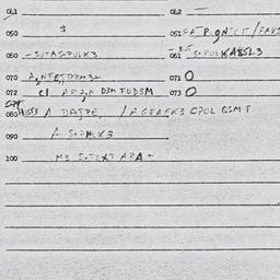 Eastern questionnaire, answ...