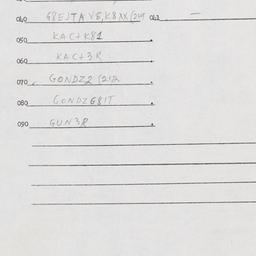 Eastern questionnaire, answ...