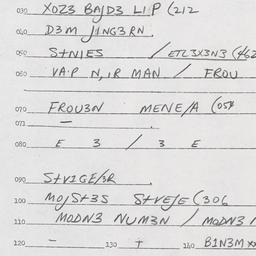 Eastern questionnaire, answ...