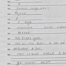 Eastern questionnaire, answ...