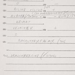 Eastern questionnaire, answ...