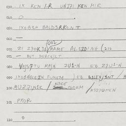 Eastern questionnaire, answ...