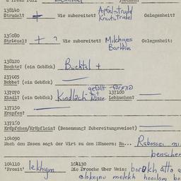 Western questionnaire, answ...