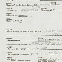 Western questionnaire, answ...