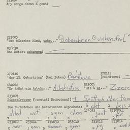 Western questionnaire, answ...