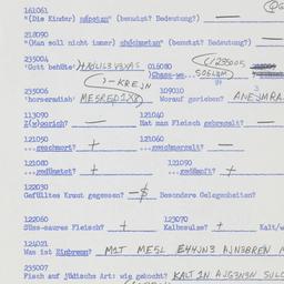 Western questionnaire, answ...