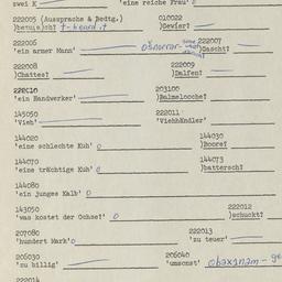 Western questionnaire, answ...