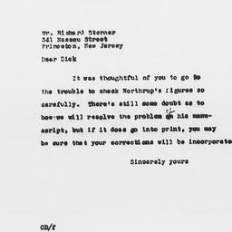 Letter from Charles Dollard...