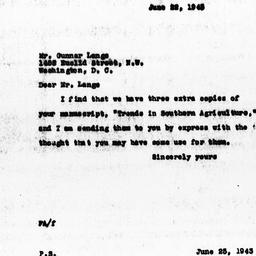 Letter from Florence Anders...