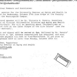 Announcements, 2004-10-27. ...