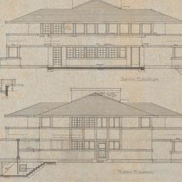 North, south elevations