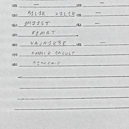 Eastern questionnaire, answ...