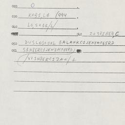 Eastern questionnaire, answ...