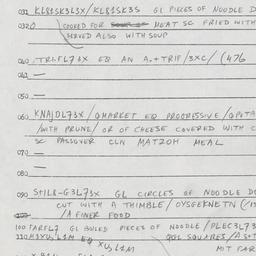 Eastern questionnaire, answ...