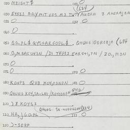 Eastern questionnaire, answ...