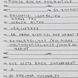 Eastern questionnaire, answ...