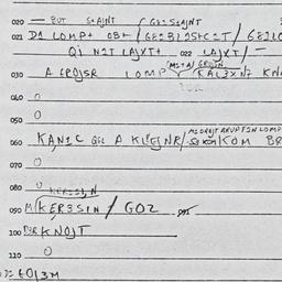 Eastern questionnaire, answ...