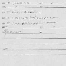 Eastern questionnaire, answ...