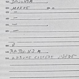 Eastern questionnaire, answ...