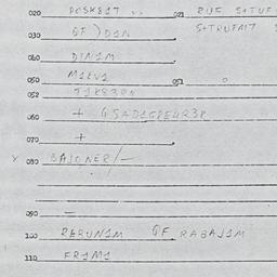 Eastern questionnaire, answ...