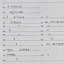 Eastern questionnaire, answ...