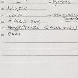 Eastern questionnaire, answ...