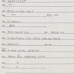 Eastern questionnaire, answ...