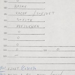 Eastern questionnaire, answ...