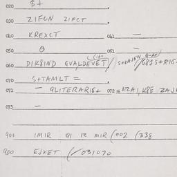 Eastern questionnaire, answ...