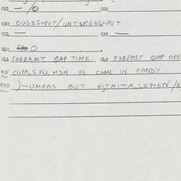 Eastern questionnaire, answ...