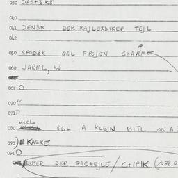 Eastern questionnaire, answ...