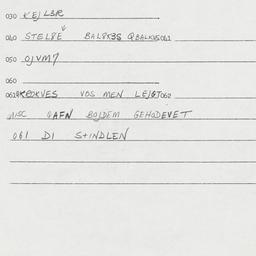 Eastern questionnaire, answ...