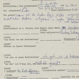 Western questionnaire, answ...