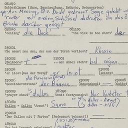 Western questionnaire, answ...