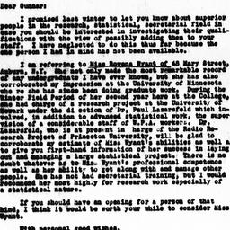 Letter from George A. Lundb...
