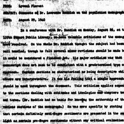 Memorandum from Lyonel C. F...