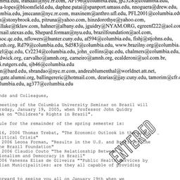 Announcements, 2006-01-19. ...
