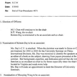 Correspondence, 2004-05-30....