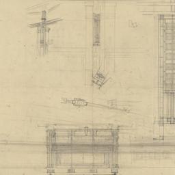 Cabinet, glass design details