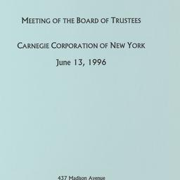 Meeting of the Board of Tru...