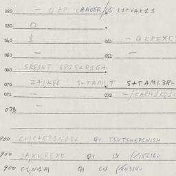 Eastern questionnaire, answ...