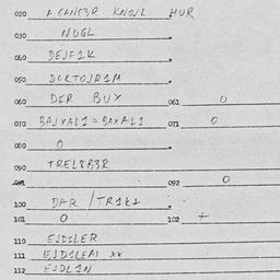 Eastern questionnaire, answ...