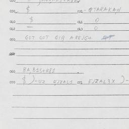 Eastern questionnaire, answ...